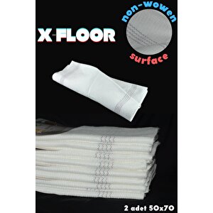X Floor 2 Adet Büyük Boy Mucize Yer Silme Bezi   Temizlik Bezi   Sıkması Rahat Yer Bezi  50x70