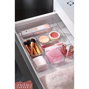 Shine 6 Pcs Organizer Düzenleyici Set Modüler Çekmece İçi Düzenleyici Organizer Set 6 Parça