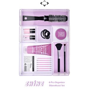 Shine 6 Pcs Organizer Düzenleyici Set Modüler Çekmece İçi Düzenleyici Organizer Set 6 Parça