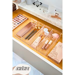 Shine 6 Pcs Organizer Düzenleyici Set Modüler Çekmece İçi Düzenleyici Organizer Set 6 Parça