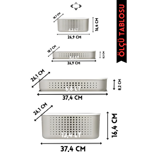 Bubble Box Dual İkili Kapaklı  Çok Amaçlı Dekoratif Kutu 2 Adet Saklama Kutusu Düzenleyici Organizer