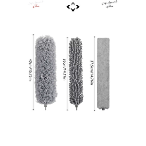 250 CM Teleskopik Toz Alma Aparatı Mikrofiber Toz Alıcı Mop Temizlik Seti Tavan, Mobilya Klima