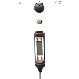 Motor Kontrol ve Ölçüm Termometresi Hararet Ölçer Dijital Termometre Klima Sıcaklık Ölçümü Motor Yağ Kontrol ve Bakım