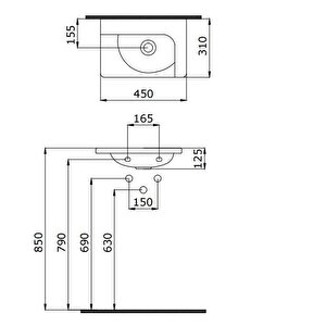 Bocchi Taormina Arch 45 Cm Lavabo Parlak Kırmızı 1015-019-0126