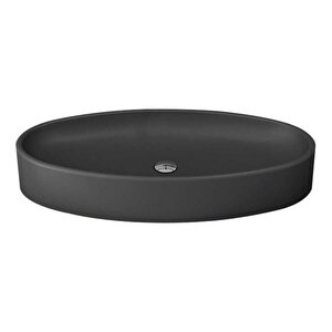 Vessel Elips Çanak Lavabo 85 Cm Mat Antrasit 1014-020-0125
