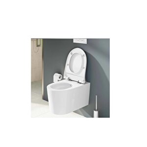 Nest Nest Quantumflush 220-003r009 Slim Soft Klozet Kapağı, Yavaş Kapanır, Beyaz
