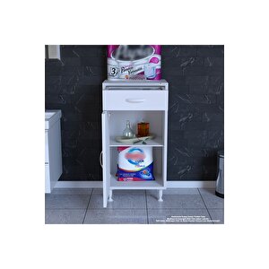 Emir 40 X 88 X 32,5 Cm Kapaklı Ve Çekmeceli Çok Amaçlı Banyo&mutfak Dolabı