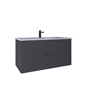 Meta 121 Cm Lavabo Dolabı Füme Kb710042