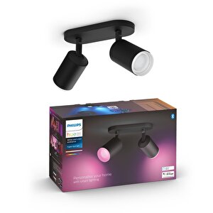 Hue Fugato Plate Spiral Black Çift Spot Işığı 2x5.7w 230v - 915005761401