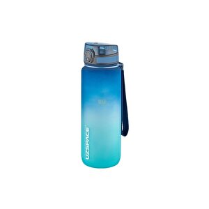 800ml Büyük Boy Soft Touch Çift Renk Motivasyon Tritan Su Matarası Bpa Yok Koku Yok Mavi-turkuaz