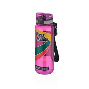 500ml Sports Passion Kayma Yapmayan Tutma Bölmeli Tritan Su Matarası Bpa Yok Koku Yok Pembe