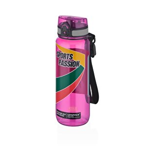 800ml Sports Passion Kayma Yapmayan Tutma Bölmeli Tritan Su Matarası Bpa Yok Koku Yok Pembe