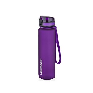 1000ml Yeni Koleksiyon Soft Touch Tritan Su Matarası Bpa Yok Koku Yok Mor