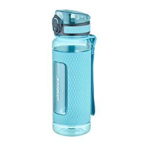 520ml Silikon Korumalı Kaydırmaz Gövde Tritan Su Matarası Bpa Yok Koku Yok Açık Mavi