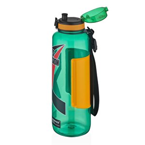 1200ml Büyük Boy Sports Passion Kayma Yapmayan Tutma Bölmeli Tritan Su Matarası Bpa Yok Koku Yok Yeşil