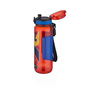 500ml Sports Passion Kayma Yapmayan Tutma Bölmeli Tritan Su Matarası Bpa Yok Koku Yok Kırmızı
