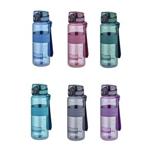 500ml Yeni Koleksiyon Orta Boy Silikon Gövde Tritan Su Matarası Bpa Yok Koku Yok Koyu Yeşil