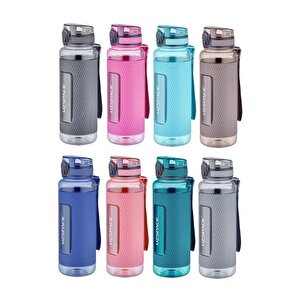 1100ml Silikon Korumalı Kaydırmaz Gövde Tritan Su Matarası Bpa Yok Koku Yok Pudra Pembe