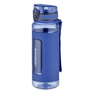 800ml Silikon Korumalı Kaydırmaz Gövde Tritan Su Matarası Bpa Yok Koku Yok Lacivert