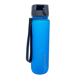1000ml Yeni Koleksiyon Serisi Soft Touch Tritan Su Matarası Bpa Yok Koku Yok Mavi