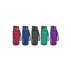 Uzspace 650ml Yeni Koleksiyon Soft Touch Tritan Su Matarası Bpa Yok Koku Yok Lacivert