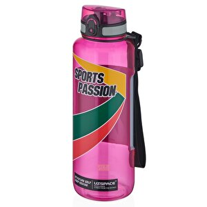 1500ml Mega Boy Sports Passion Kayma Yapmayan Tutma Bölmeli Tritan Su Matarası Bpa Yok Koku Yok Pembe