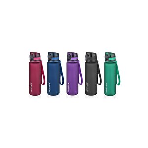Uzspace 500ml Yeni Koleksiyon Soft Touch Tritan Su Matarası Bpa Yok Koku Yok Mor