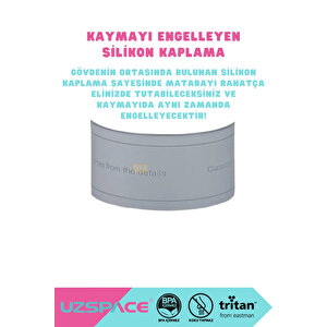 600ml Yeni Koleksiyon Silikon Gövde Rahat İçim Ağızlı Tritan Su Matarası Bpa Yok Koku Yok