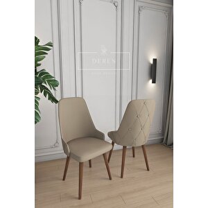 Prestij Mutfak Ve Salon Yemek Masası Takımı 6 Adet Cappucino Sandalye
