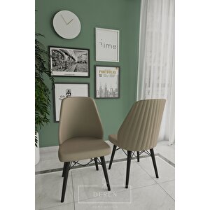 Mabel Serisi, 80x132 Mutfak Ve Salon Yemek Masası Takımı + 6 Adet Sandalye