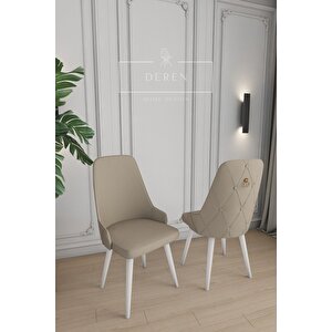 Fier Serisi Mutfak Ve Salon Yemek Masası Takımı + 6 Adet Kapiçino Sandalye
