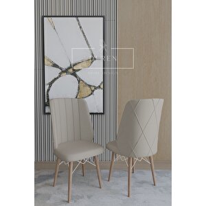 Arya Serisi 70x110 Sabit Masa +4 Kapiçino Sandalye Silinebilir Ithal Baby Face Kumaş Mutfak Takımı