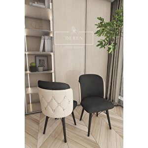 Anka Serisi, 80x132 Açılabilir Mdf Mutfak Ve Yemek Masası Takımı + 6 Adet Sandalye