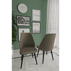 Mabel Serisi, 80x132 Mutfak Ve Salon Yemek Masası Takımı + 6 Adet Sandalye