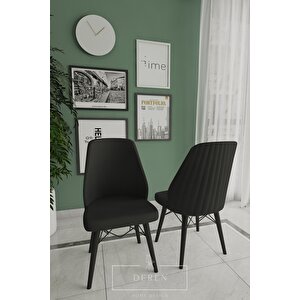 Mabel Serisi, 80x132 Mutfak Ve Salon Yemek Masası Takımı + 6 Adet Sandalye