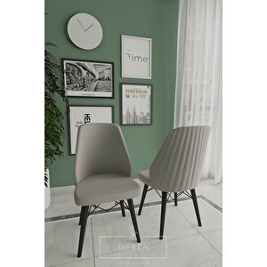 Mabel Serisi, 80x132 Mutfak Ve Salon Yemek Masası Takımı + 4 Adet Sandalye
