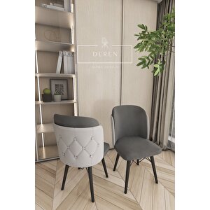 Anka Serisi, 80x132 Açılabilir Mdf Mutfak Ve Yemek Masası Takımı + 6 Adet Sandalye