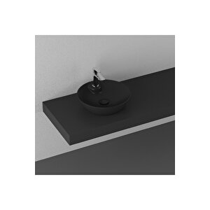 Sistemay Soft Tezgahüstü Lavabo 45 Cm Siyah