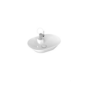 Sistema Y Soft Tezgah Üzeri Lavabo 60 Cm Beyaz Extra Dekorsuz Delikli 10sy51060