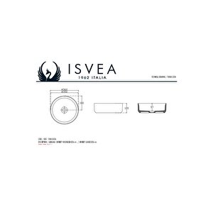 Isvea Infinity  36 Cm Tezgahüstü Lavabo – Mint (yeşil)