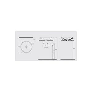 Sistema Y 45 Cm Çanak Lavabo