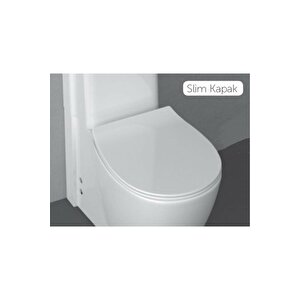 Isvea D40 Dp Klozet Kapaği Senti̇menti̇ Yavaş Tak Çikar Sli̇m Beyaz 40d40200i-s