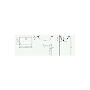 Soluzione Tezgahaltı Lavabo 54 Cm