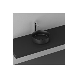 Infinity  36 Cm Tezgahüstü Lavabo - Siyah