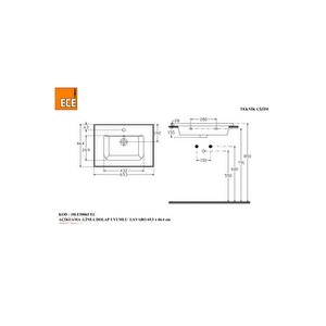 Linea 65 Cm Lavabo