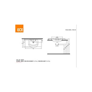 Sekura Lavabo 91 Cm