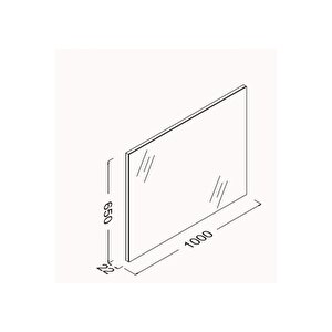 Isvea 100 Cm M1 Düz Ayna