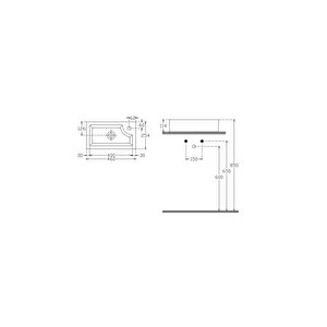 Sekura Lavabo 46 Cm