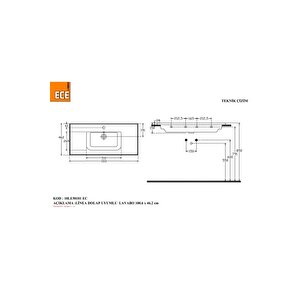 Linea 101 Cm Lavabo