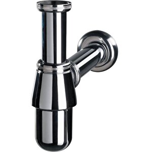 Metal /krom Taslı Lavabo Sifonu Ve Krom Lavabo Tapası/basaç